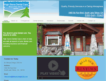 Tablet Screenshot of highsierradentalcare.com